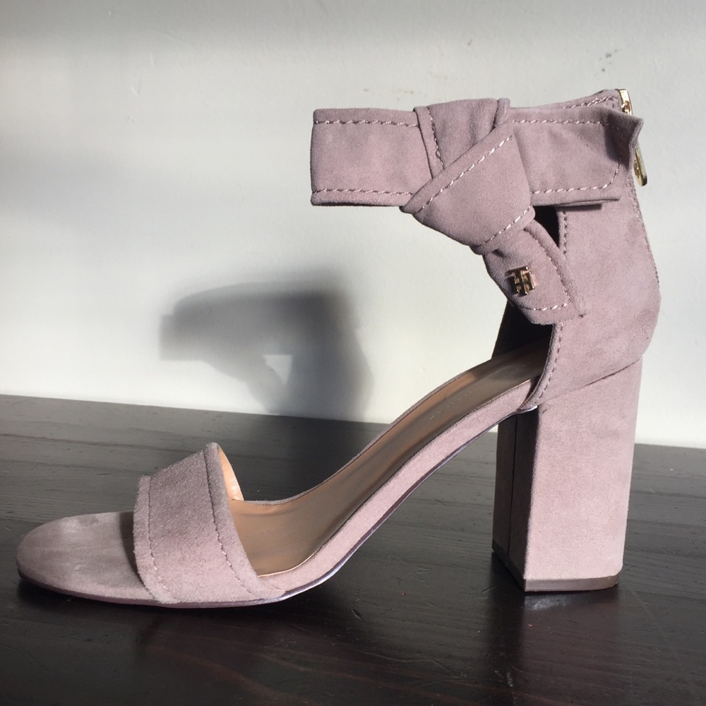 Tommy Hilfiger Nude Suede Heels